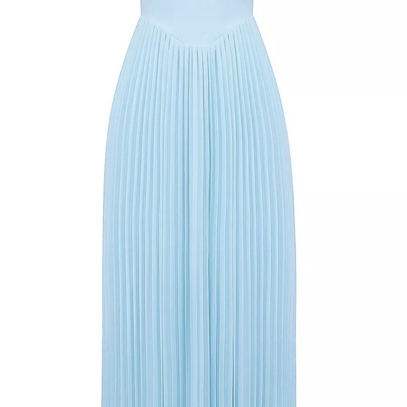 House of CB “Marcella” Pleated Sky Blue Dress - Picture 4 of 9